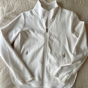 Athleta White Full-Zip Jacket